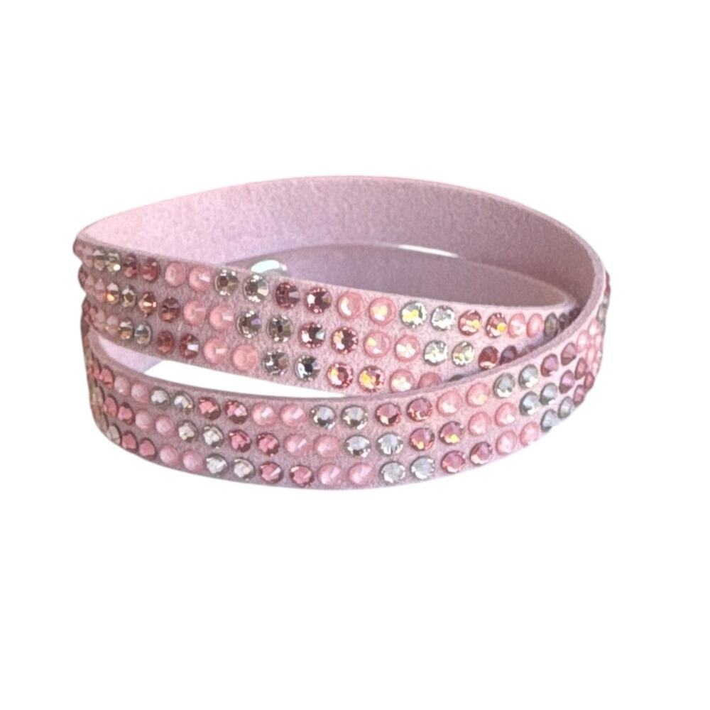 Touchstone Crystal by Swarovski Pink Wrap Bracelet